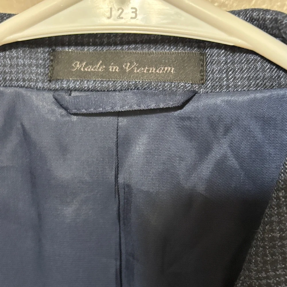 Ralph Lauren Navy Textured Sport Coat Blazer